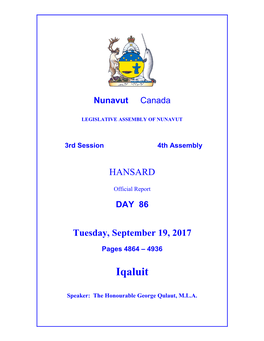 Nunavut Hansard 4864