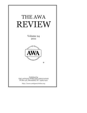 AWAR Volume 24.Indb