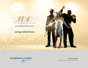 Jerry Barnett Orchestra Song Selection