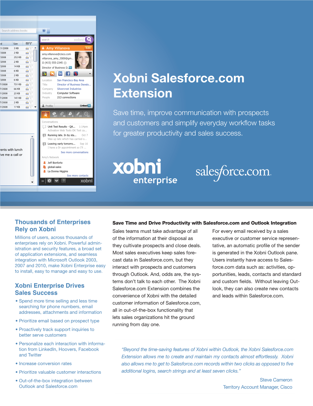 Salesforce for Outlook by Xobni