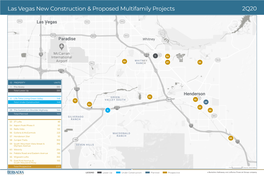 Las Vegas New Construction & Proposed Multifamily Projects 2Q20