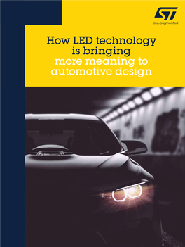 LED Technology: More Meaning to Automotive Design