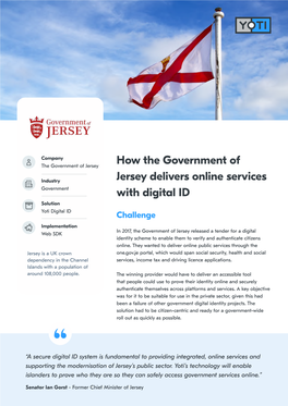 How the Government of Jersey Delivers Online Services with Digital ID