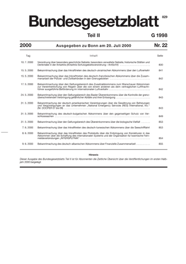 Bundesgesetzblatt 829 Teil II G 1998