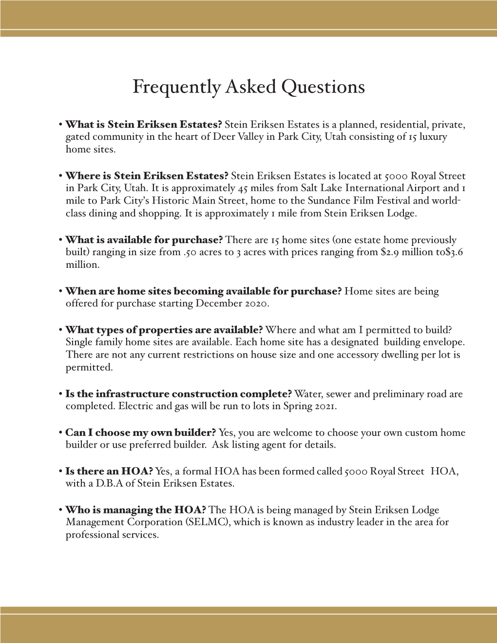 Frequently Asked Questions