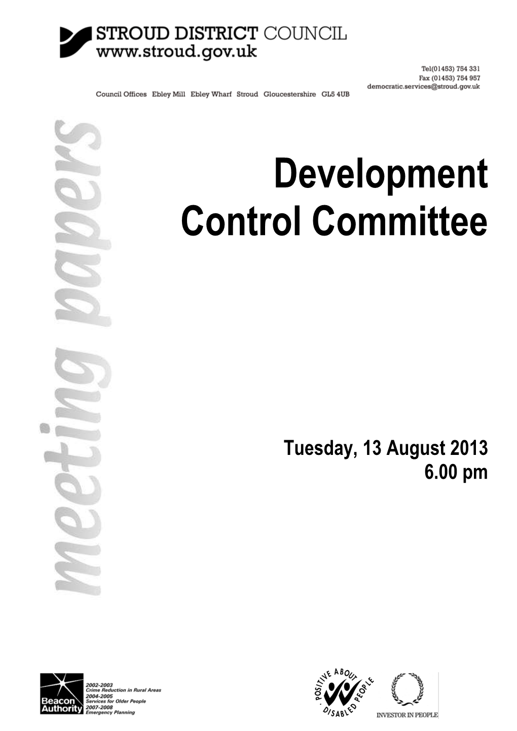 Development Control Committee