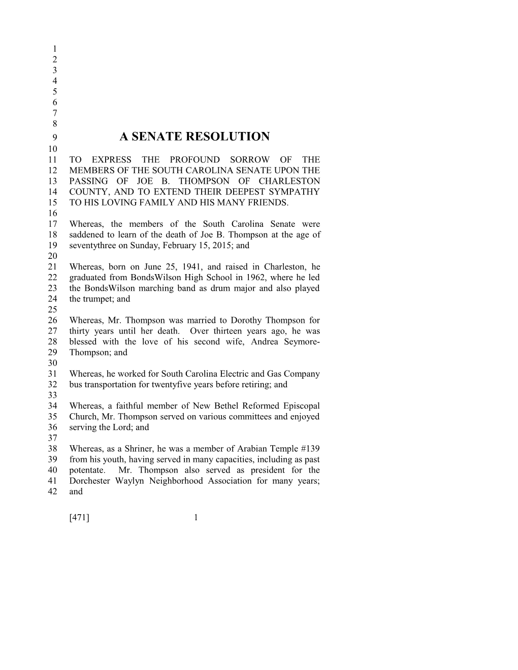 2015-2016 Bill 471 Text of Previous Version (Feb. 18, 2015) - South Carolina Legislature Online