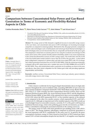 Comparison Between Concentrated Solar Power and Gas-Based Generation in Terms of Economic and Flexibility-Related Aspects in Chile