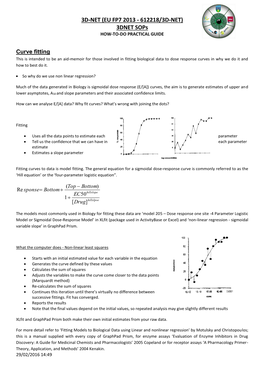 (EU FP7 2013 - 612218/3D-NET) 3DNET Sops HOW-TO-DO PRACTICAL GUIDE