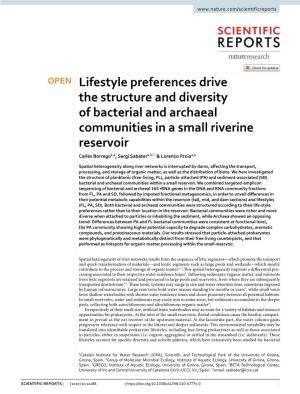 Lifestyle Preferences Drive the Structure and Diversity of Bacterial and Archaeal Communities in a Small Riverine Reservoir