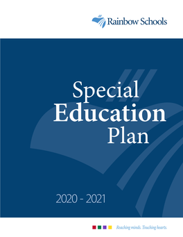 Special Education Plan 2020-2021 Section 3 Identification Procedures and Strategies Philosophy