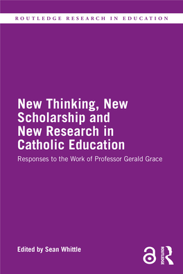 New Thinking, New Scholarship and New Research in Catholic