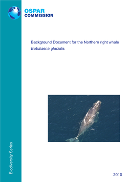 Background Document for the Northern Right Whale Eubalaena