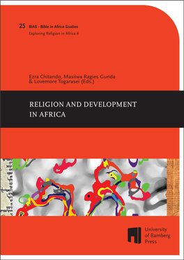 Religion and Development in Africa 25 Bible in Africa Studies