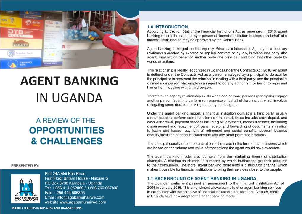 Agent Banking in Uganda