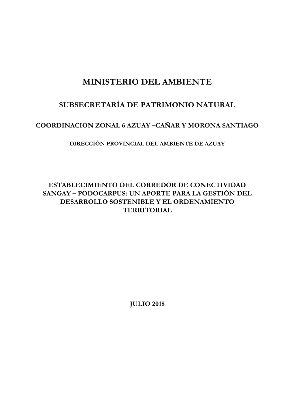 Ministerio Del Ambiente