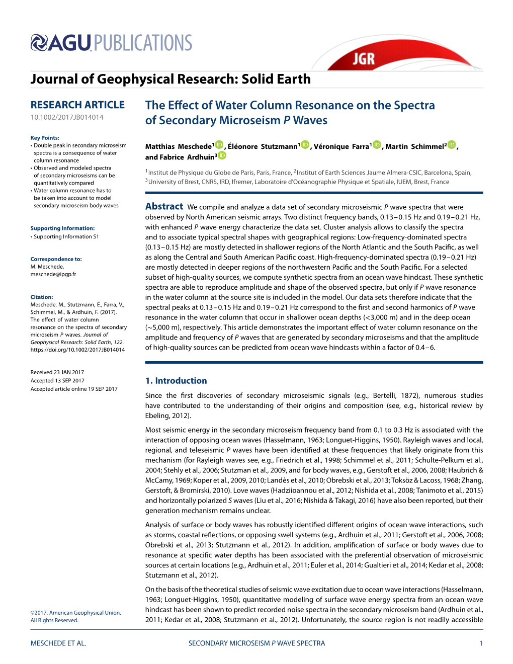 The Effect of Water Column Resonance on the Spectra of Secondary Microseism P Waves