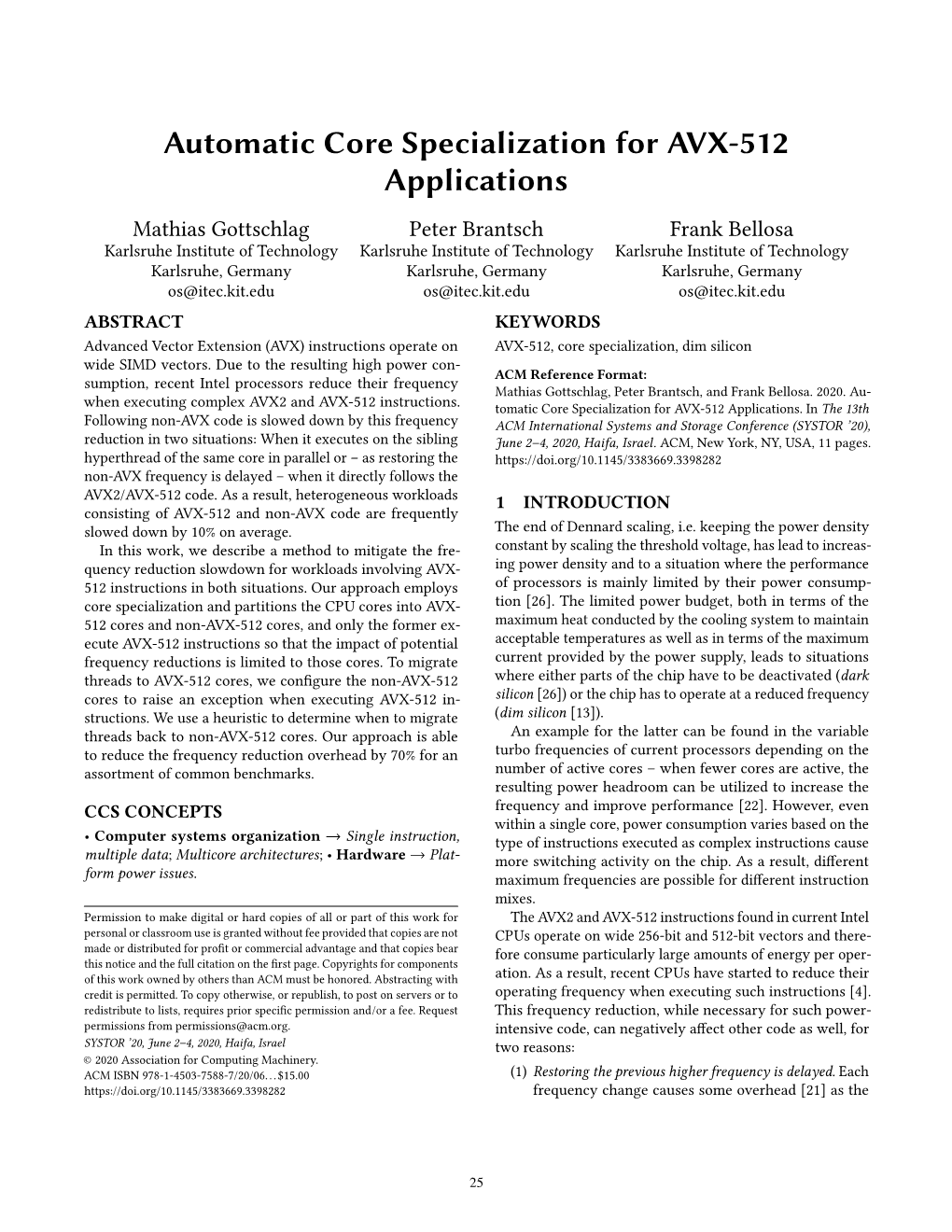 Automatic Core Specialization for AVX-512 Applications
