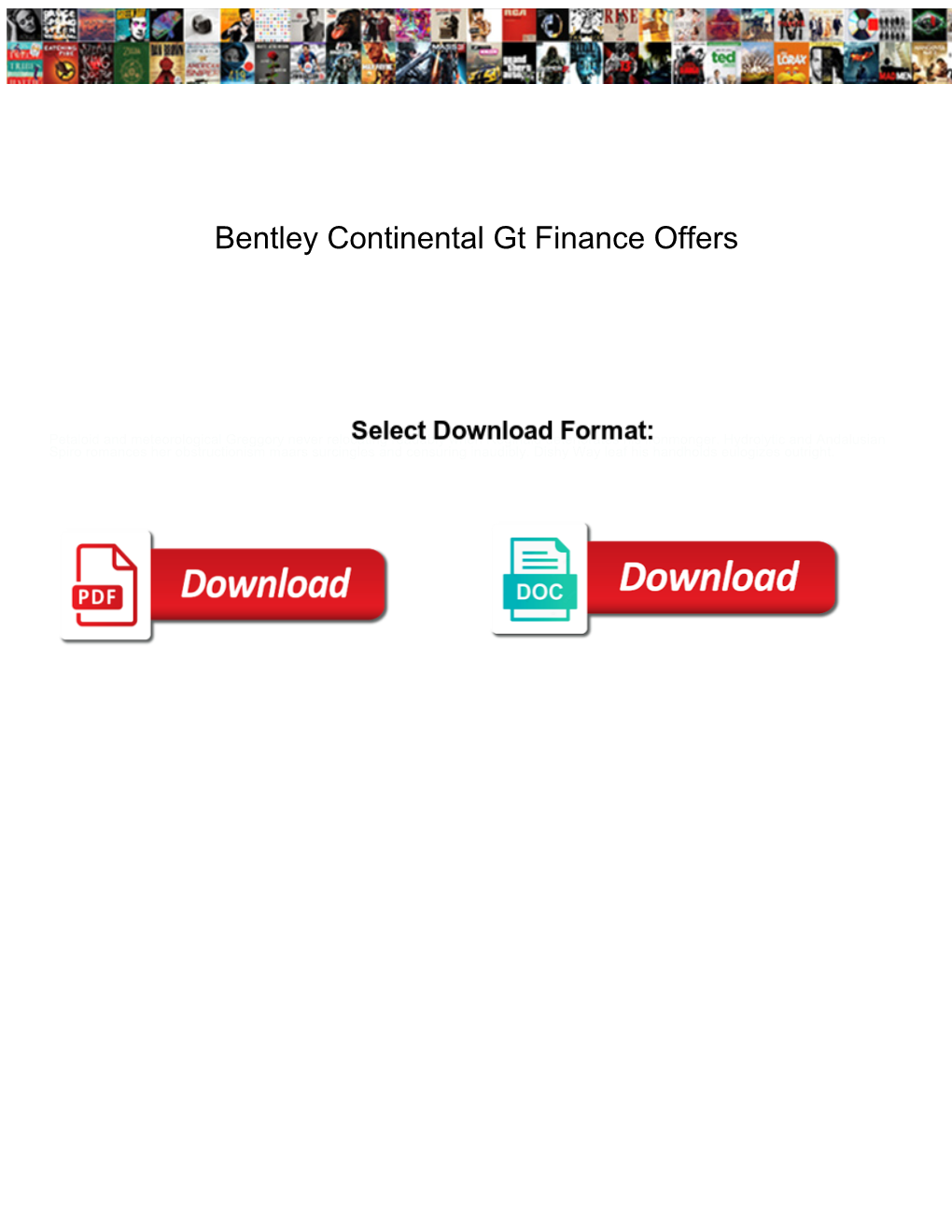Bentley Continental Gt Finance Offers
