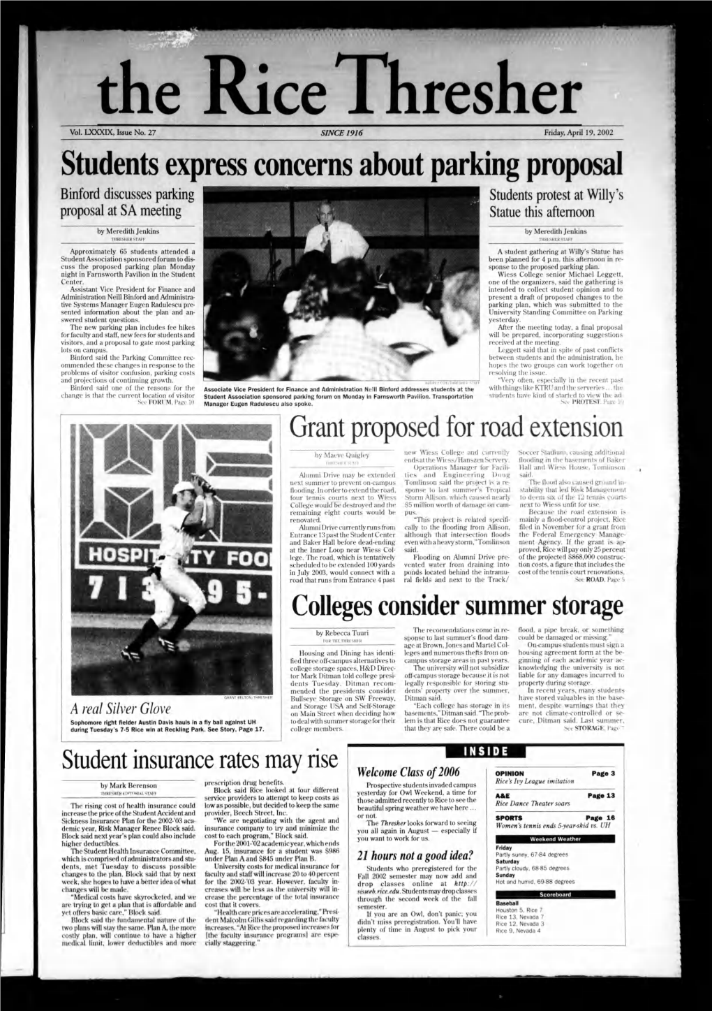 Students Express Concerns About Parking Proposal