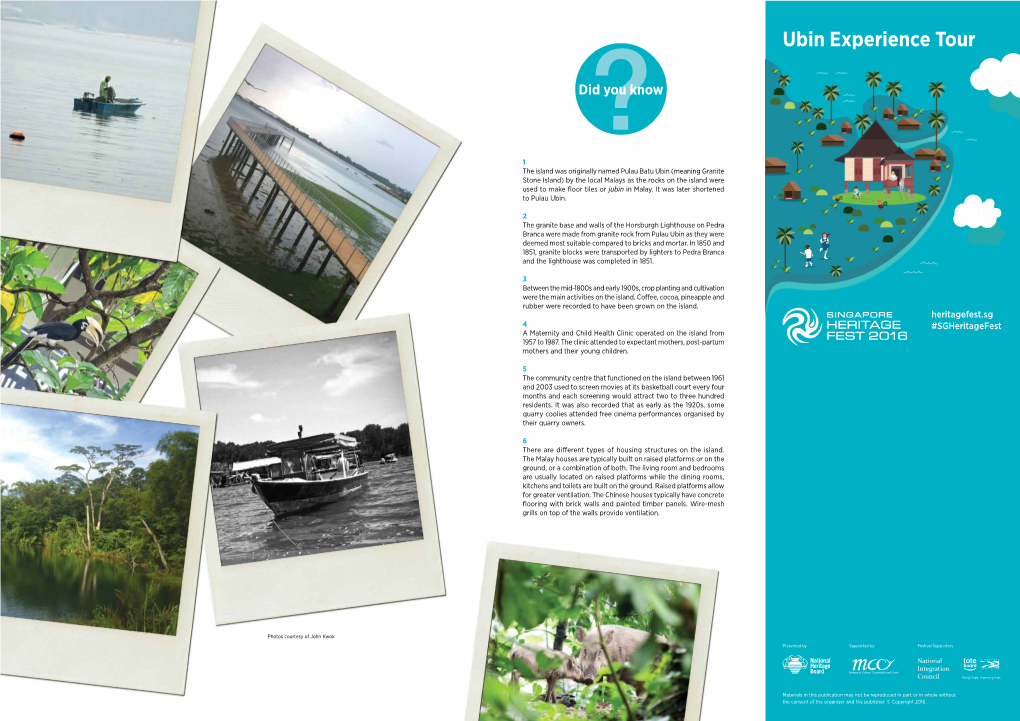 Ubin Experience Tour