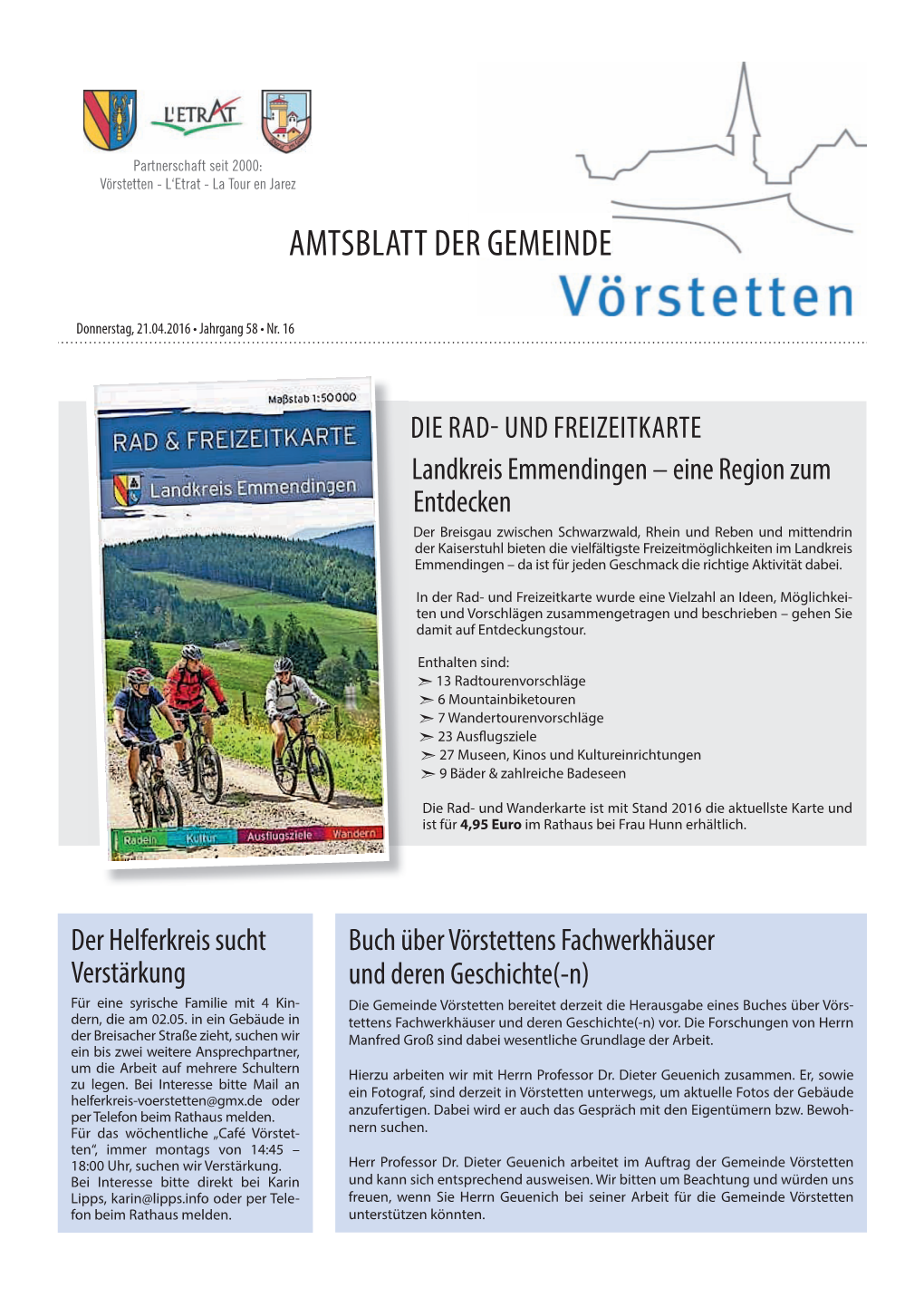 Amtsblatt Der Gemeinde