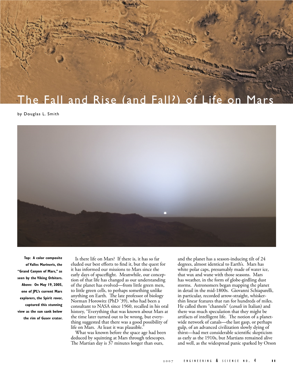 Of Life on Mars by Douglas L