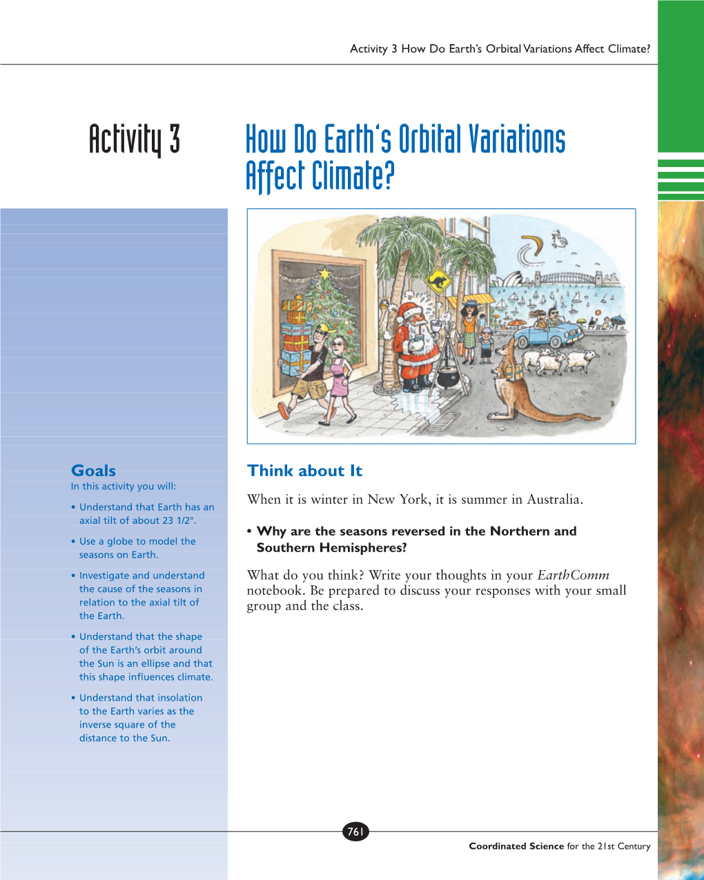 Activity 3 How Do Earth's Orbital Variations Affect Climate?