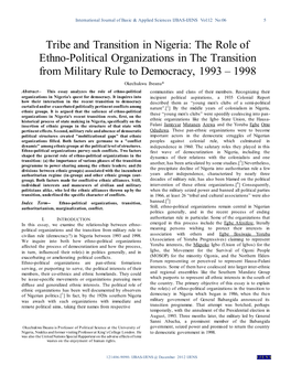 Ethno-Political Movements and Transition to Democracy