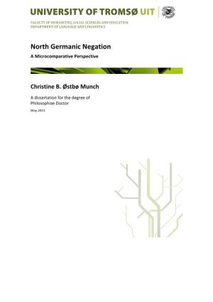 North Germanic Negation a Microcomparative Perspective