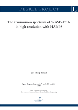 The Transmission Spectrum of WASP-121B in High Resolution with HARPS
