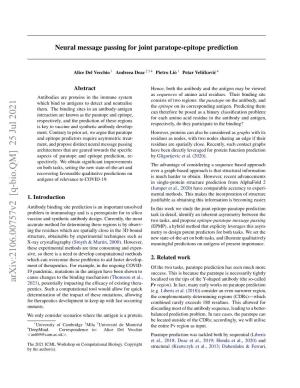 Neural Message Passing for Joint Paratope-Epitope Prediction