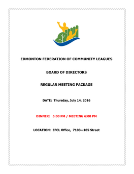 Edmonton Federation of Community Leagues Board Of