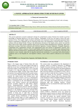 A Novel Approach of Gross Structure of Human Liver