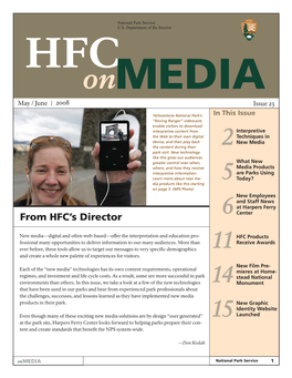 From HFC's Director
