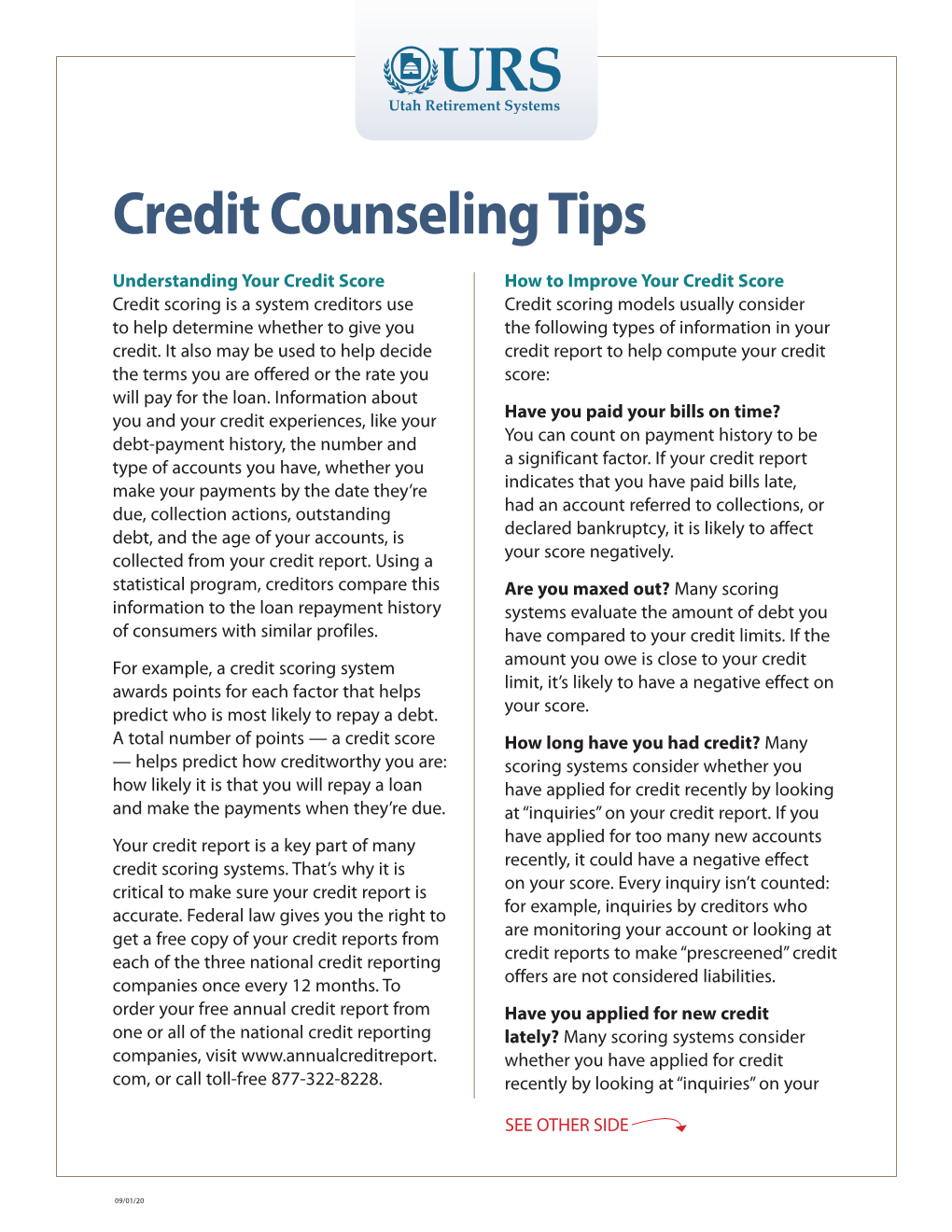 Credit Counseling Tips