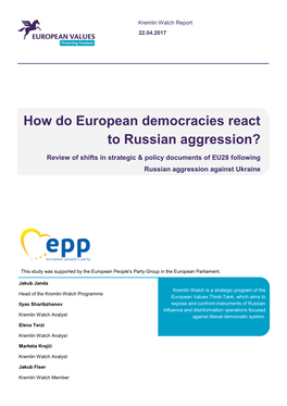How Do European Democracies React to Russian Aggression.Pdf