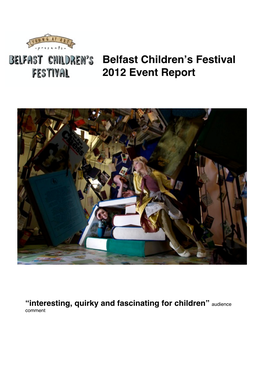 Festival Report 2012.Pdf