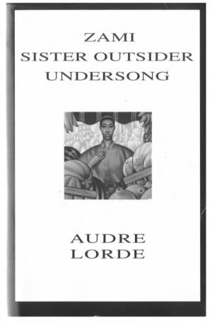 Zami Sister Outsider Undersong Audre Lor.De