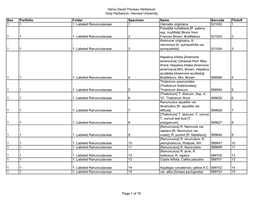 The Henry David Thoreau Herbarium
