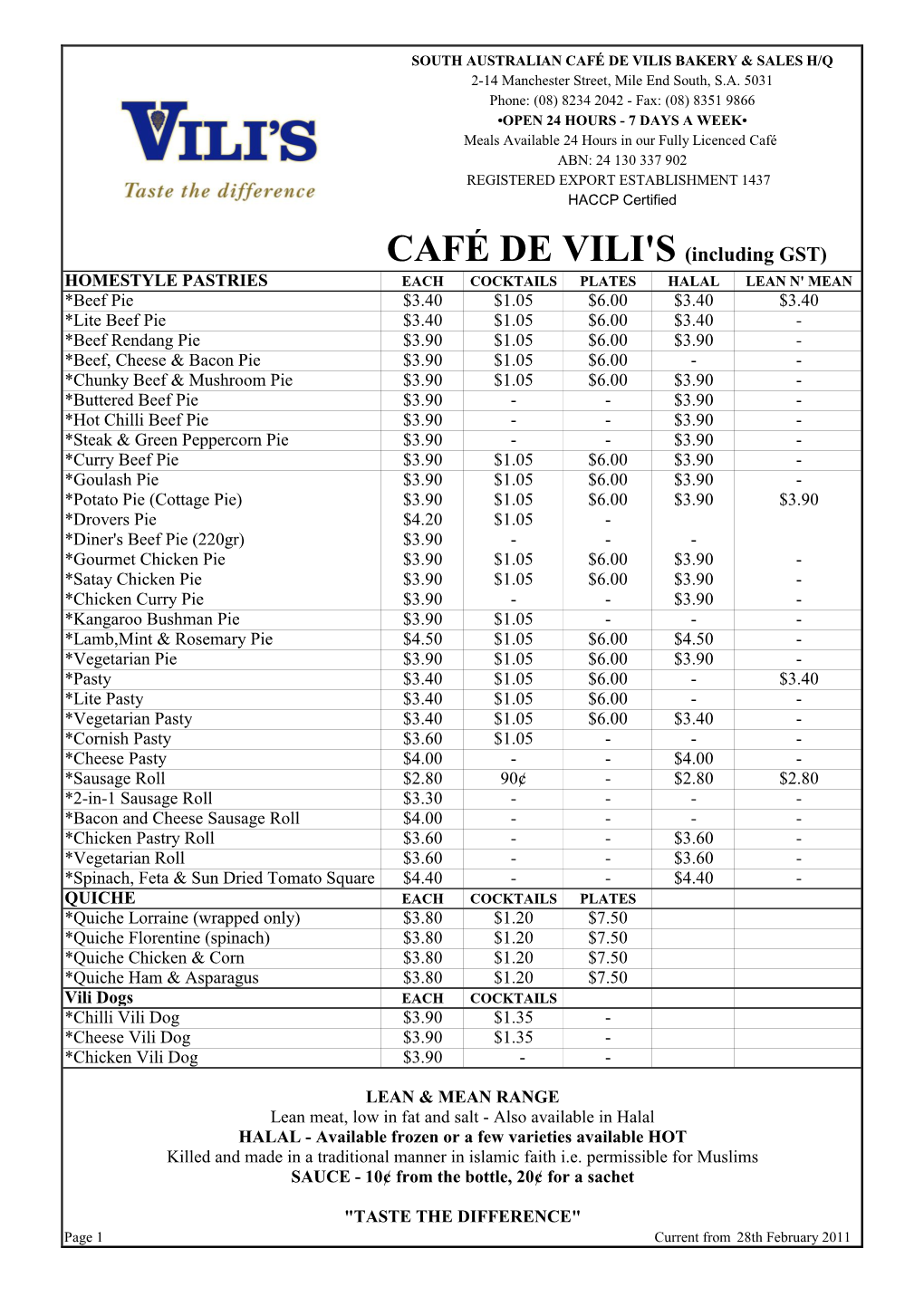 Café De Vili's