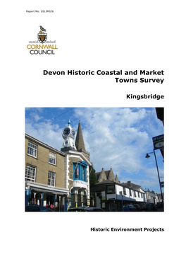 Devon Historic Coastal and Market Towns Survey