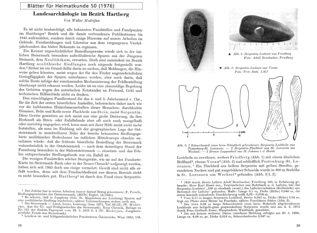 Landesarchäologie Im Bezirk Hartberg Von Walter Modrijan