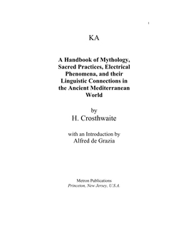KA H. Crosthwaite