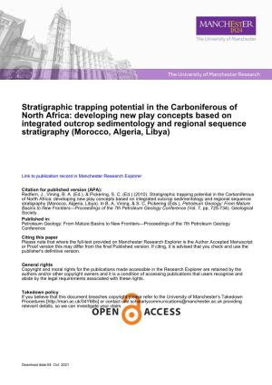 Stratigraphic Trapping Potential in the Carboniferous of North Africa: Developing New Play Concepts Based on Integrated Outcrop