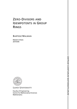 Zero-Divisors and Idempotents in Group Rings