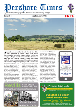 August 2021 PT Issue 63 V1 Pershore Times