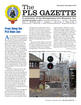 The PLS Gazette –November-December 2012