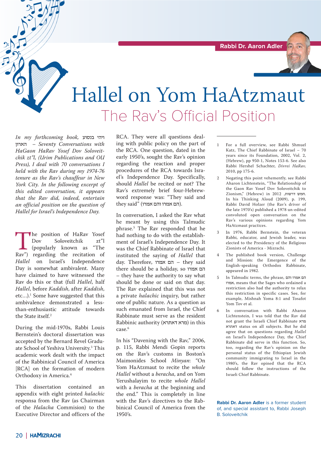 Hallel on Yom Haatzmaut the Rav’S Official Position