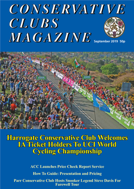 Harrogate Conservative Club Welcomes IA Ticket Holders to UCI World Cycling Championship
